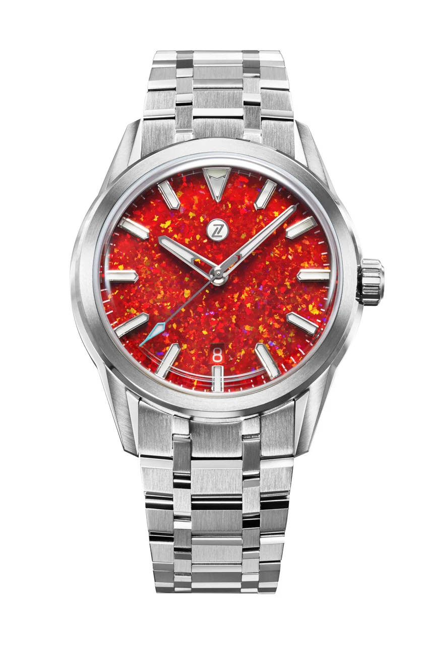 Zelos Helica 39 'Red Opal' 39 mm kol saati