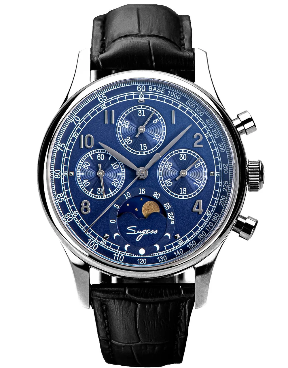 Sugess MoonPhase S389-2.03 40 mm kol saati