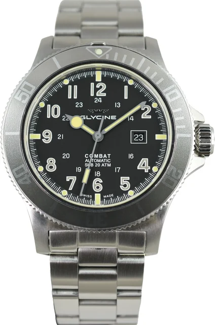 Glycine Combat Sub PRE1955 kol saati