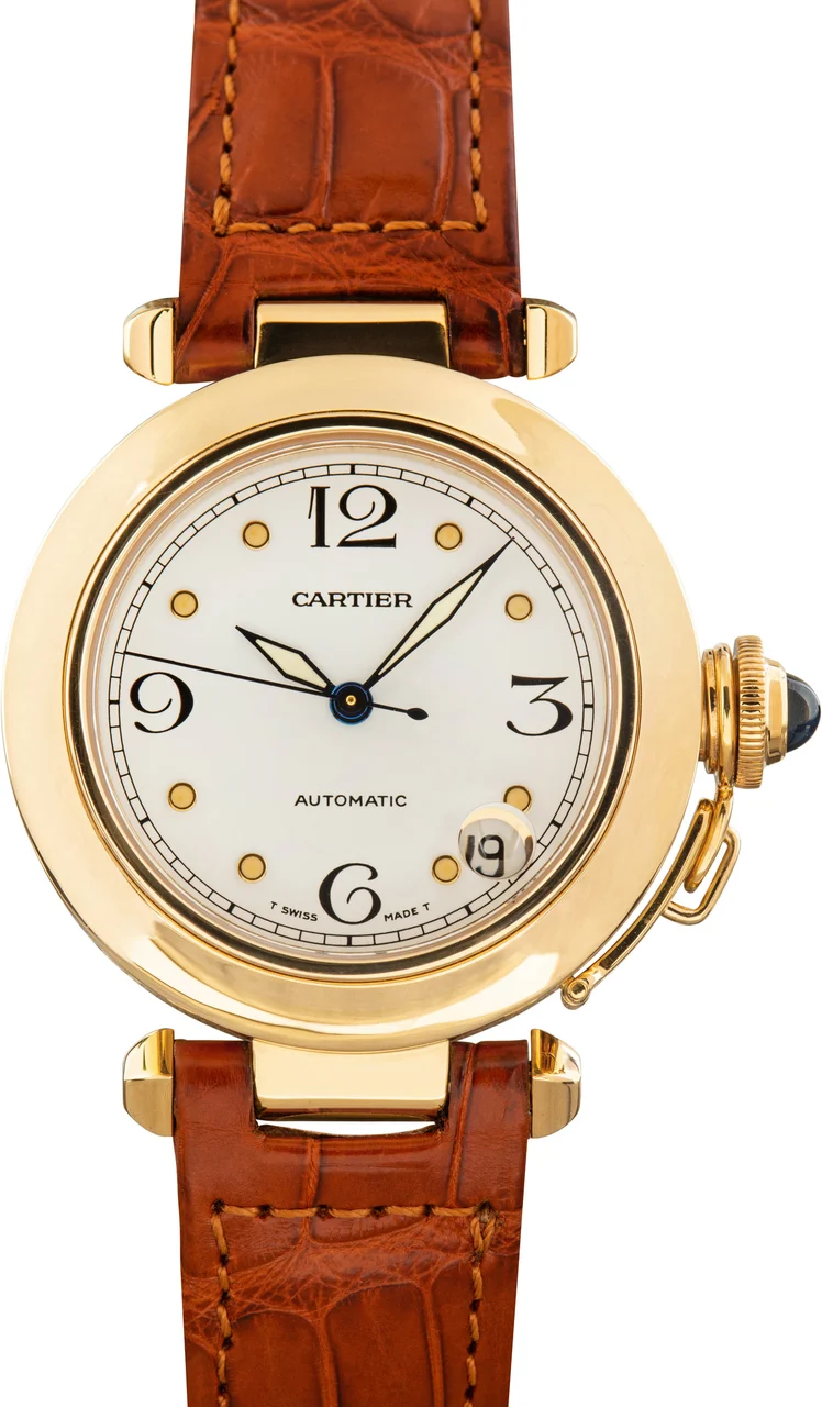 Cartier Pasha De W3013456 18k Yellow Gold kol saati