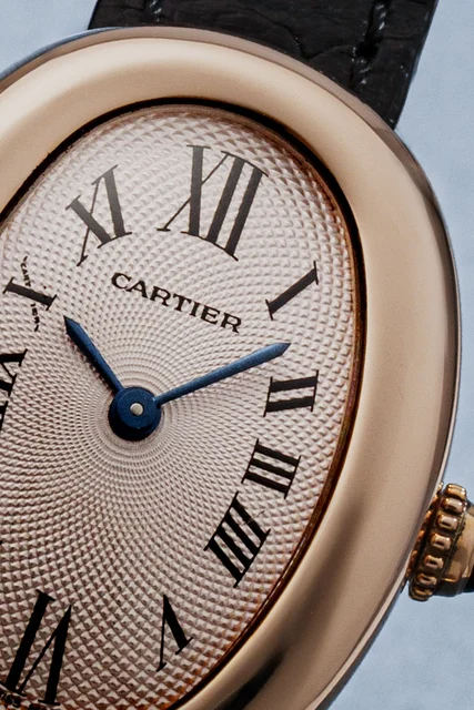 Cartier Baignoire 18k Rose Gold kol saati
