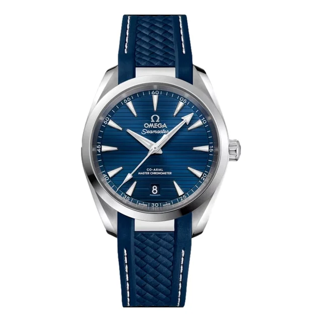 OMEGA Seamaster Aqua Terra 150M 38mm - Blue on Rubber Strap O22012382003001 kol saati