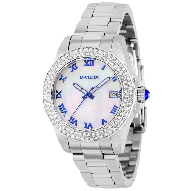 Invicta Angel Watch w/ Mother of Pearl Dial - 34mm, Steel (36069) kol saati