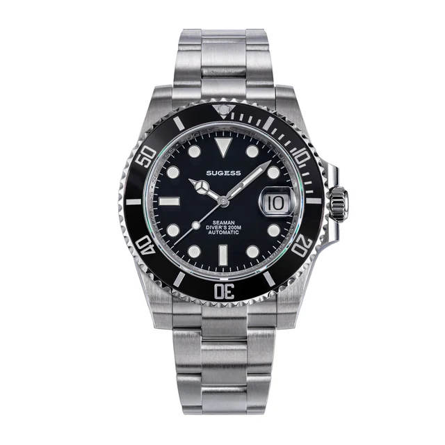 Sugess Ocean Star S421 SU116610LN Black Dial Black Bezel Automatic (Seagull ST2130 movemen