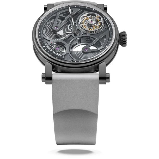 Speake-Marin Openworked Tourbillon Black DLC 38mm 413811040 38 mm kol saati