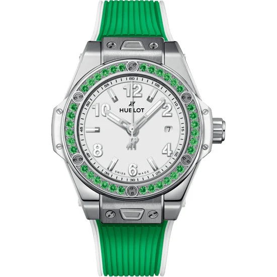Hublot One Click Joyful Steel Apple Green 485.SG.2210.RX.1222 33 mm kol saati