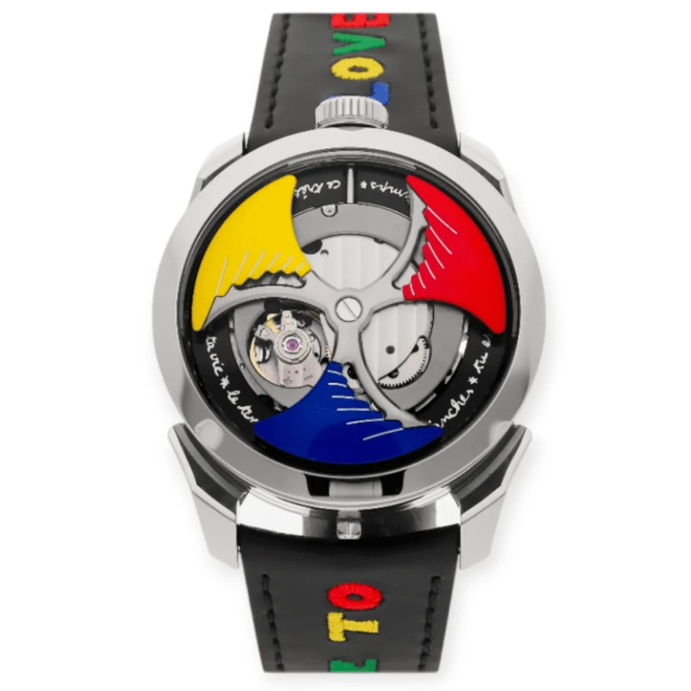 Mb&f “Time To Love” Limited Edition Stainless Stee Pre-Owned MB&F “Time To Love” Limited Edition Stainless Stee 42 mm kol saati