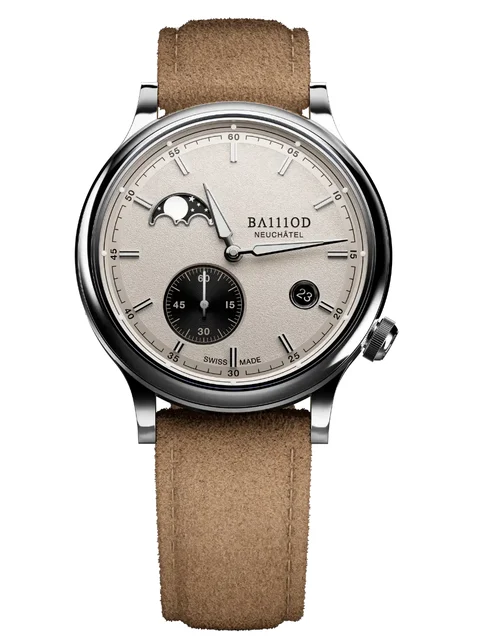 Ba111od Chapter 8 Chapter 8.5 Moonphase - Sand by MLB - Nubuck leather beige kol saati