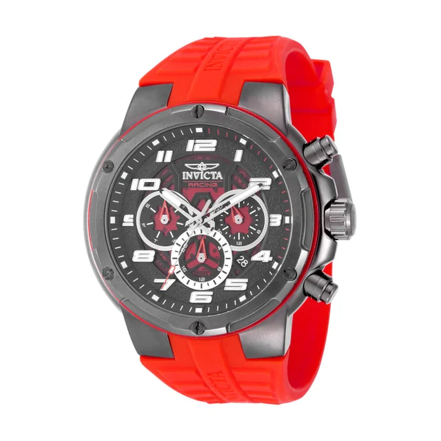Invicta Rally Stage Grid Watch - 49mm. Red (50265) kol saati