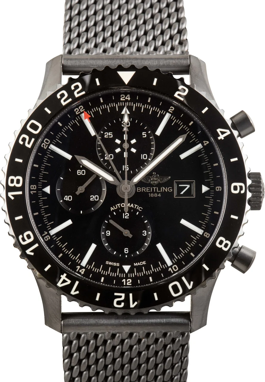 Breitling Chronoliner Black Steel M2431013/BF02 46 mm kol saati