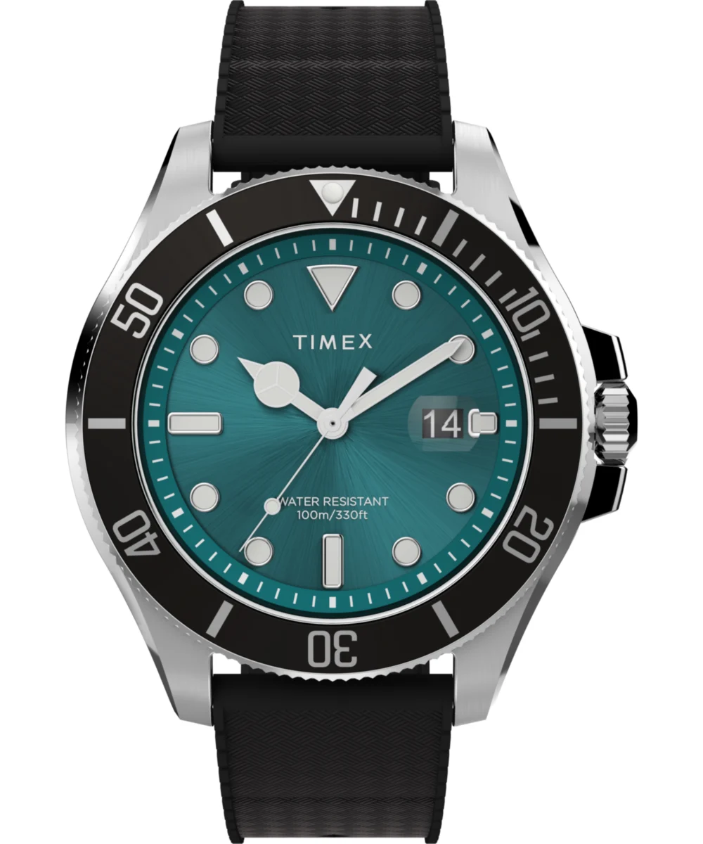 Timex Harborside Coast 44mm Synthetic Rubber Strap Watch TW2V91700 44 mm kol saati