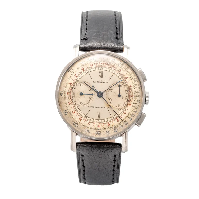 Longines Chronograph, Stainless Steel 21969 kol saati