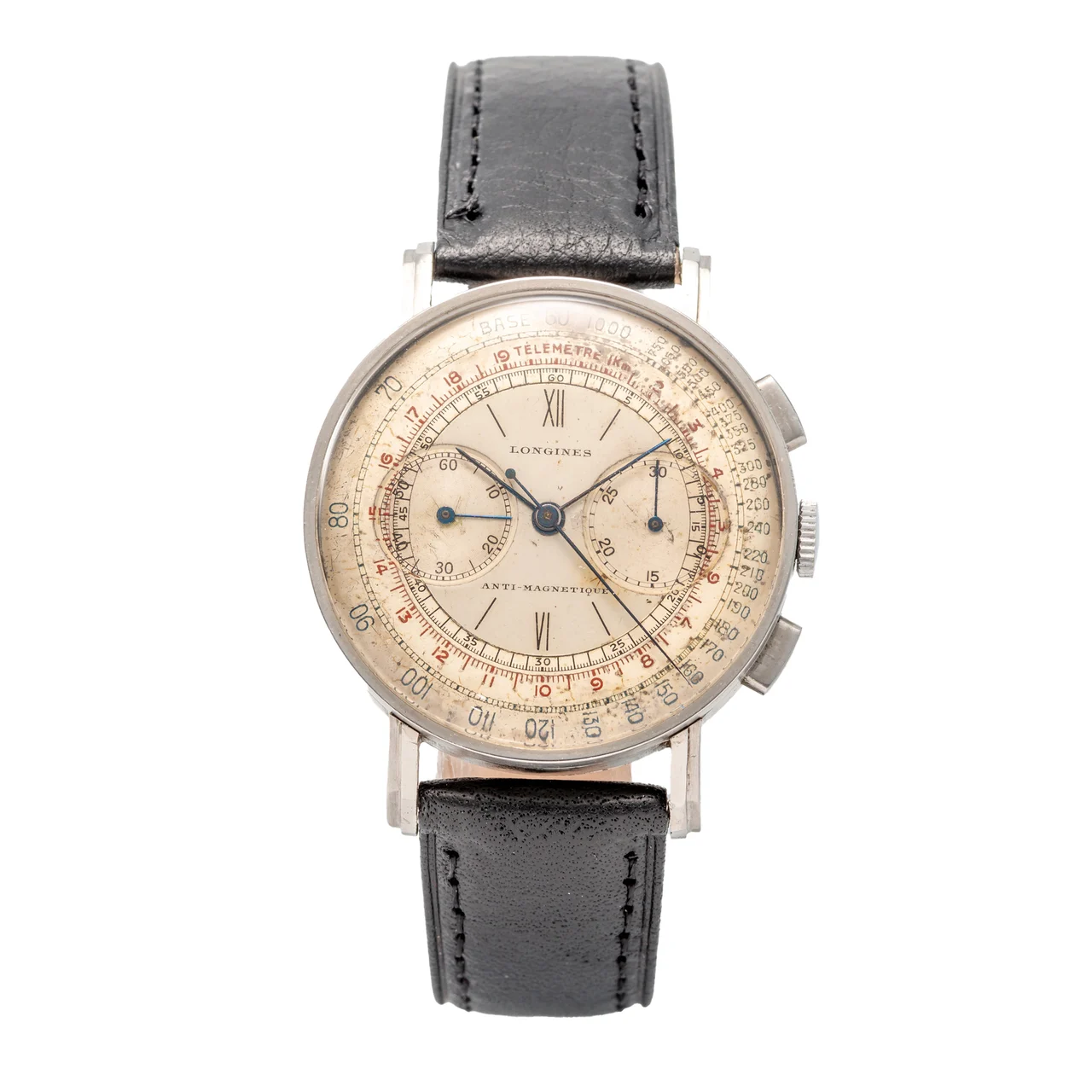 Longines Chronograph, Stainless Steel 21969 kol saati