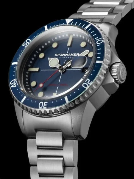 Spinnaker Blue Tesei Mille Metri 1000-Meter Swiss Automatic Dive Watch #SP-5090-22 kol saa