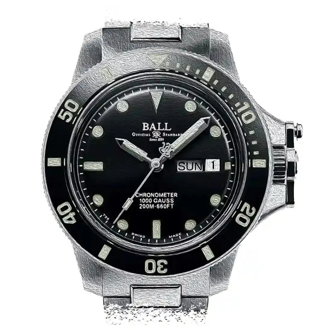 Ball Engineer Hydrocarbon 33602 40 mm kol saati