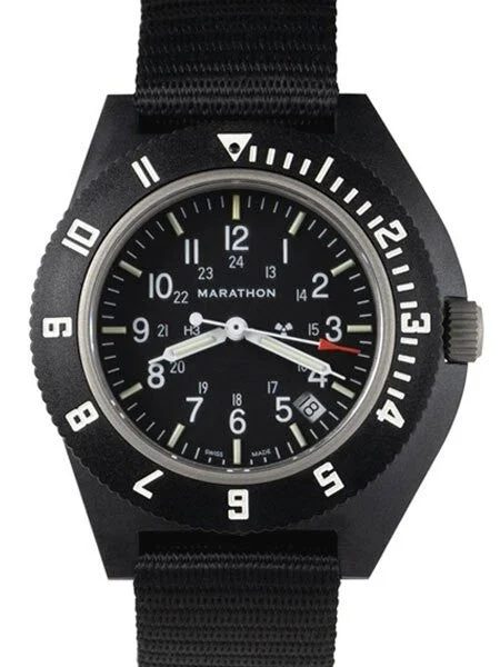 Marathon Swiss Made Quartz Military Navigator Pilot Watch with Tritium Illumination #WW194