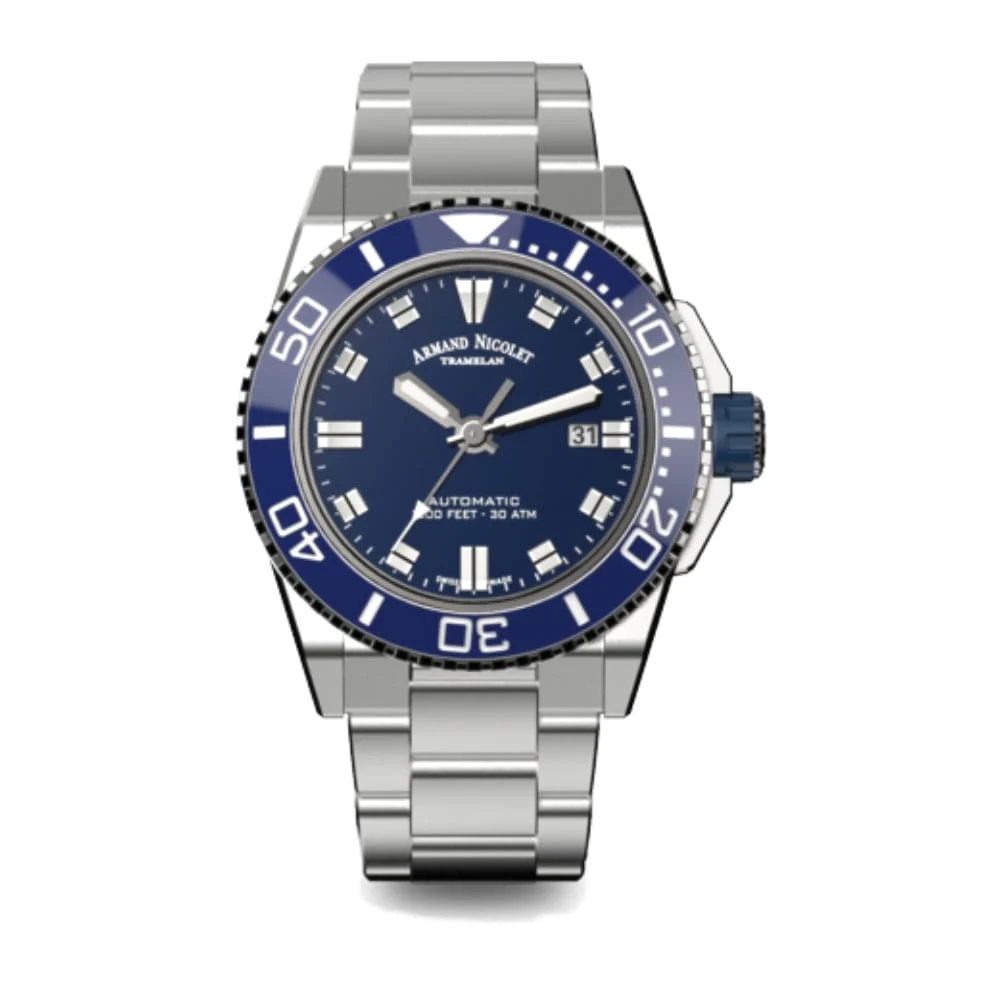 Armand Nicolet A480AGU-BU-MA4480AA 44 mm kol saati
