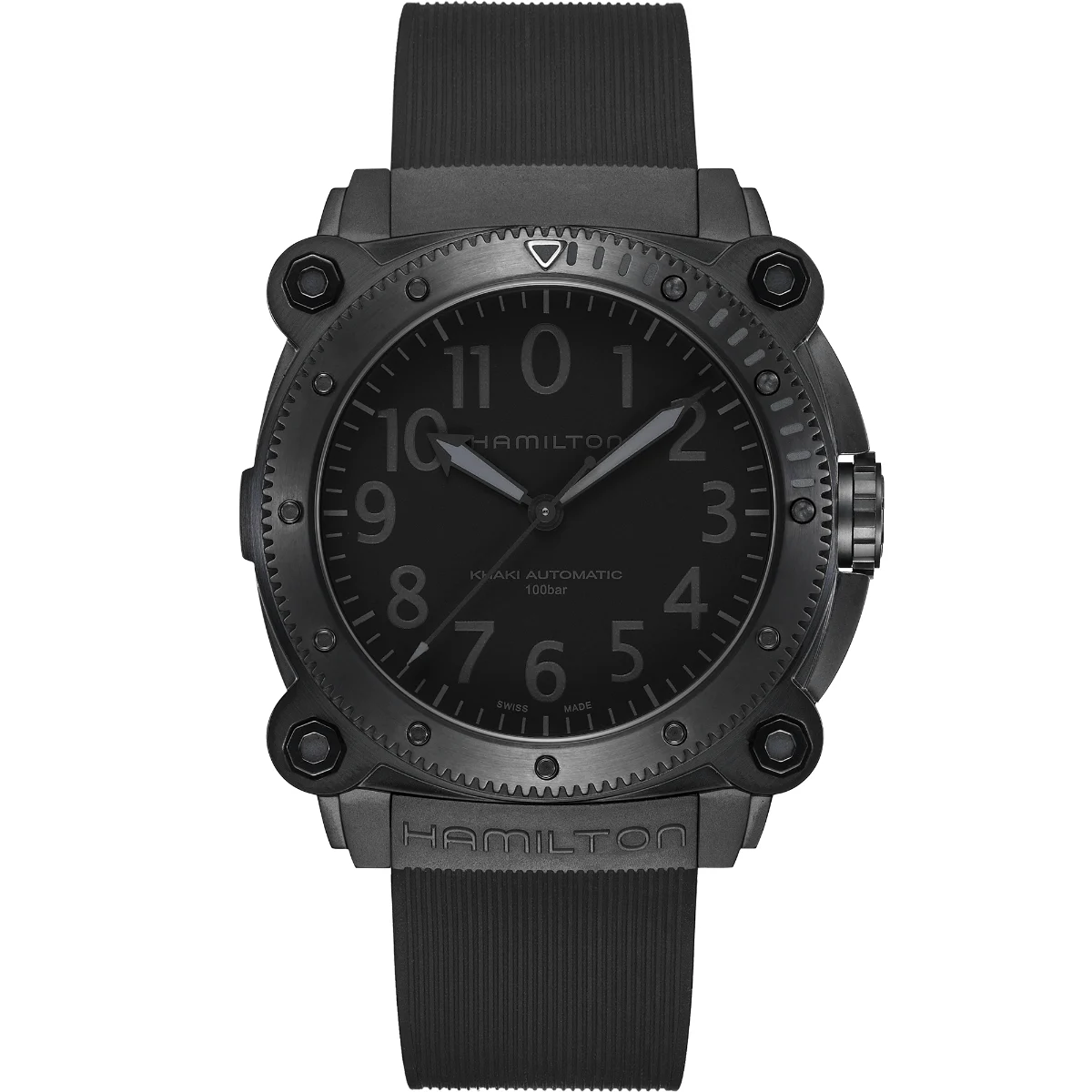 Hamilton Khaki Navy BeLOWZERO Auto Titanium H78505330 46 mm kol saati