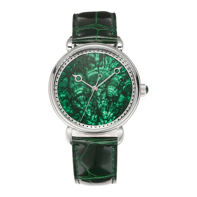 Cronos Watch Store HUASUO 41mm ETA2892 Retro Jade Or Malachit Dial Watches huasuo-41mm-eta