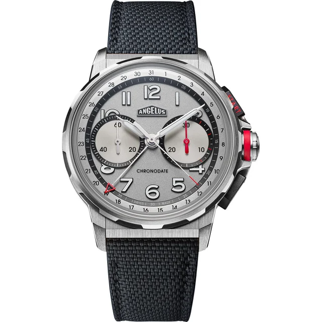 Angelus Chronodate Titanium White 0CDYF.W01A.K009B kol saati