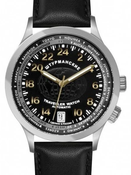 Sturmanskie Traveler 24-Hour Time Automatic Watch with World City Inner Bezel #2255289 kol