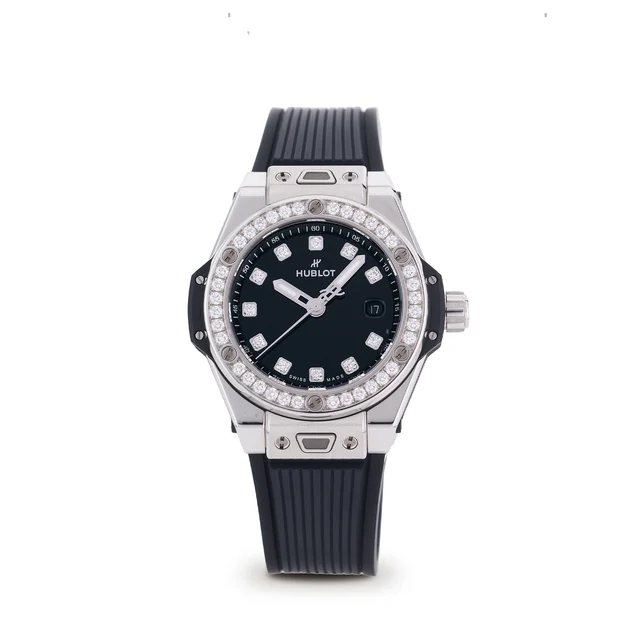 Hublot HUBLOT, REF. 485.SX.1270.RX.1204, BIG BANG ONE CLICK, STEEL AND DIAMONDS kol saati