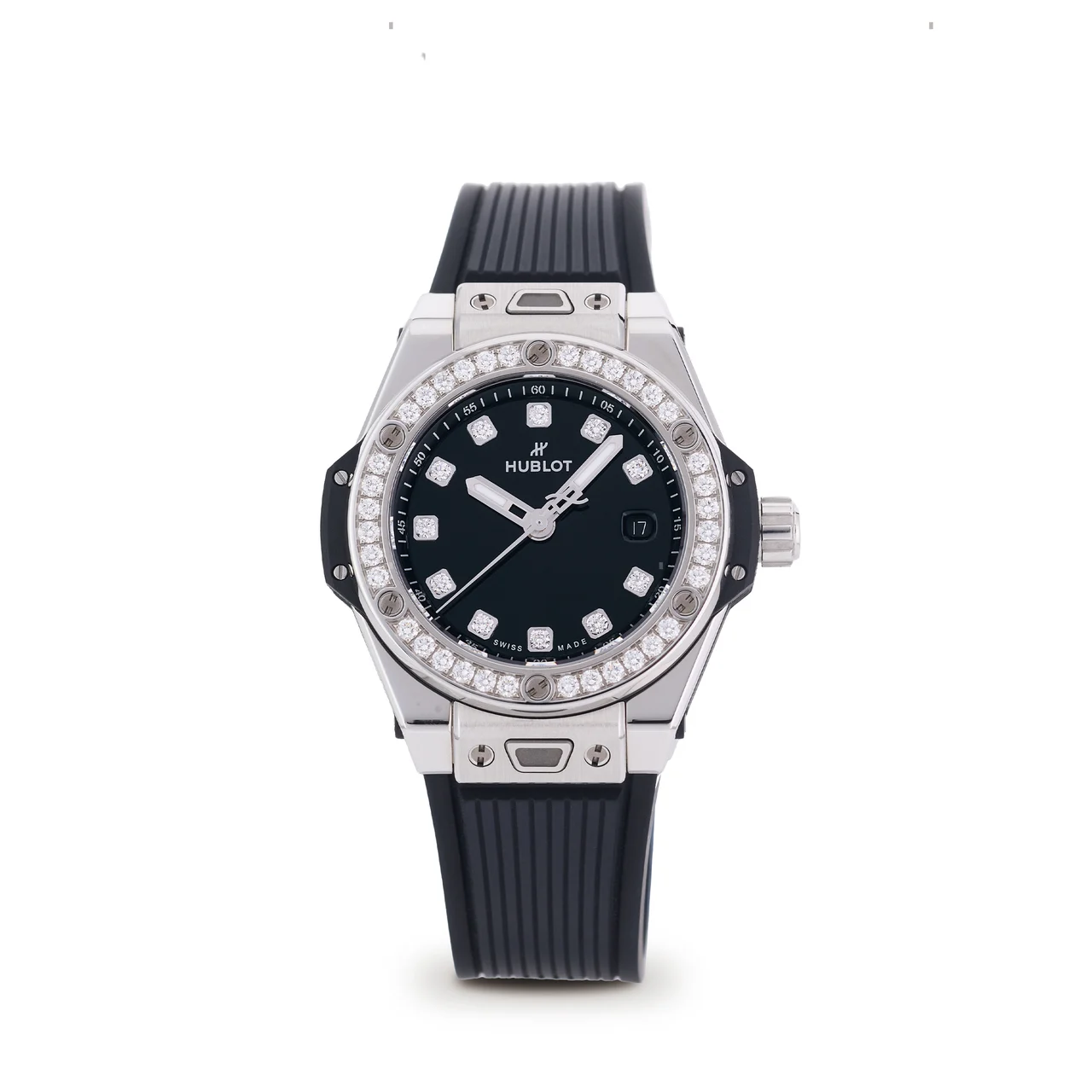 Hublot HUBLOT, REF. 485.SX.1270.RX.1204, BIG BANG ONE CLICK, STEEL AND DIAMONDS 33 mm kol saati