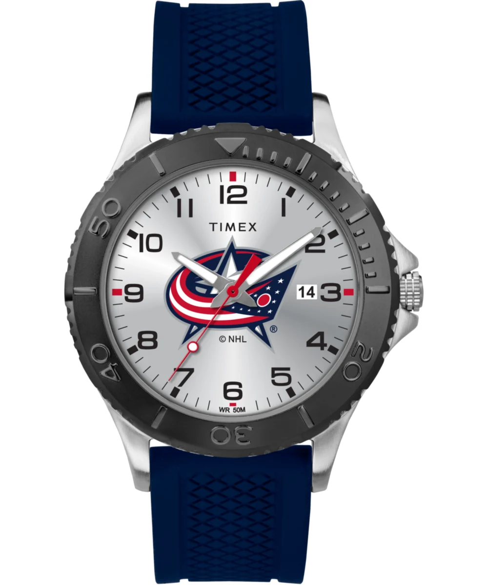 Timex Gamer Navy Columbus Blue Jackets TWZHJACME 42 mm kol saati
