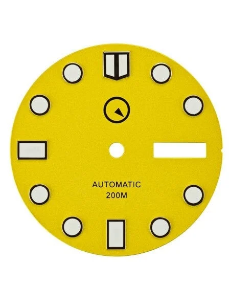 Islander Yellow Dial with SuperLuminova for Seiko 7S26, NH36 and 4R36 Movements #D05 kol s