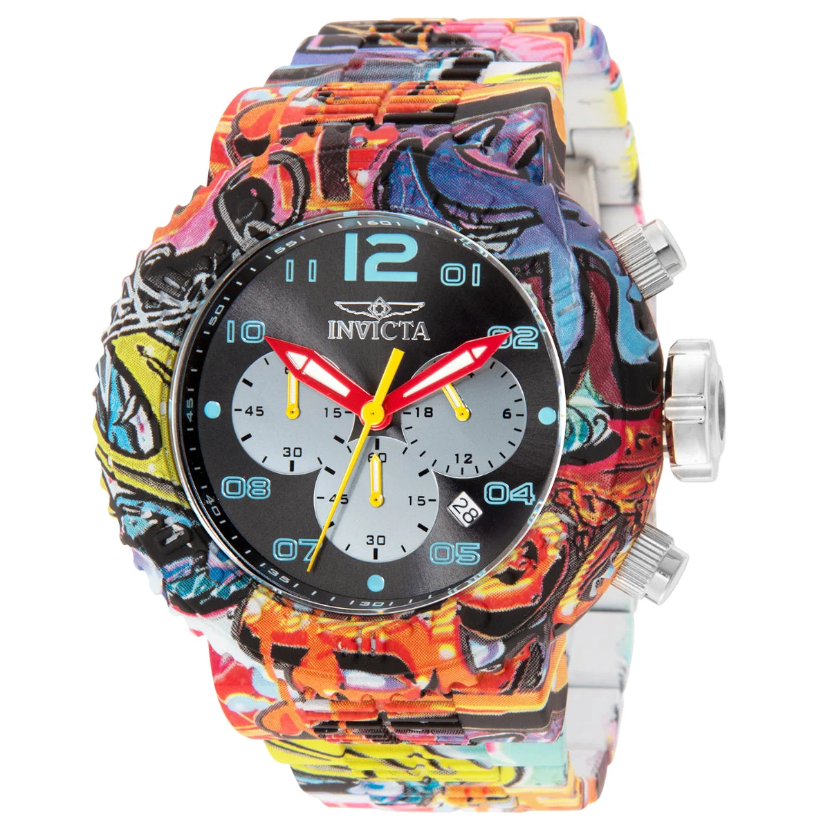 Invicta Pro Diver Muralia Watch - 52mm, Steel, Aqua Plating (36779) 52 mm kol saati