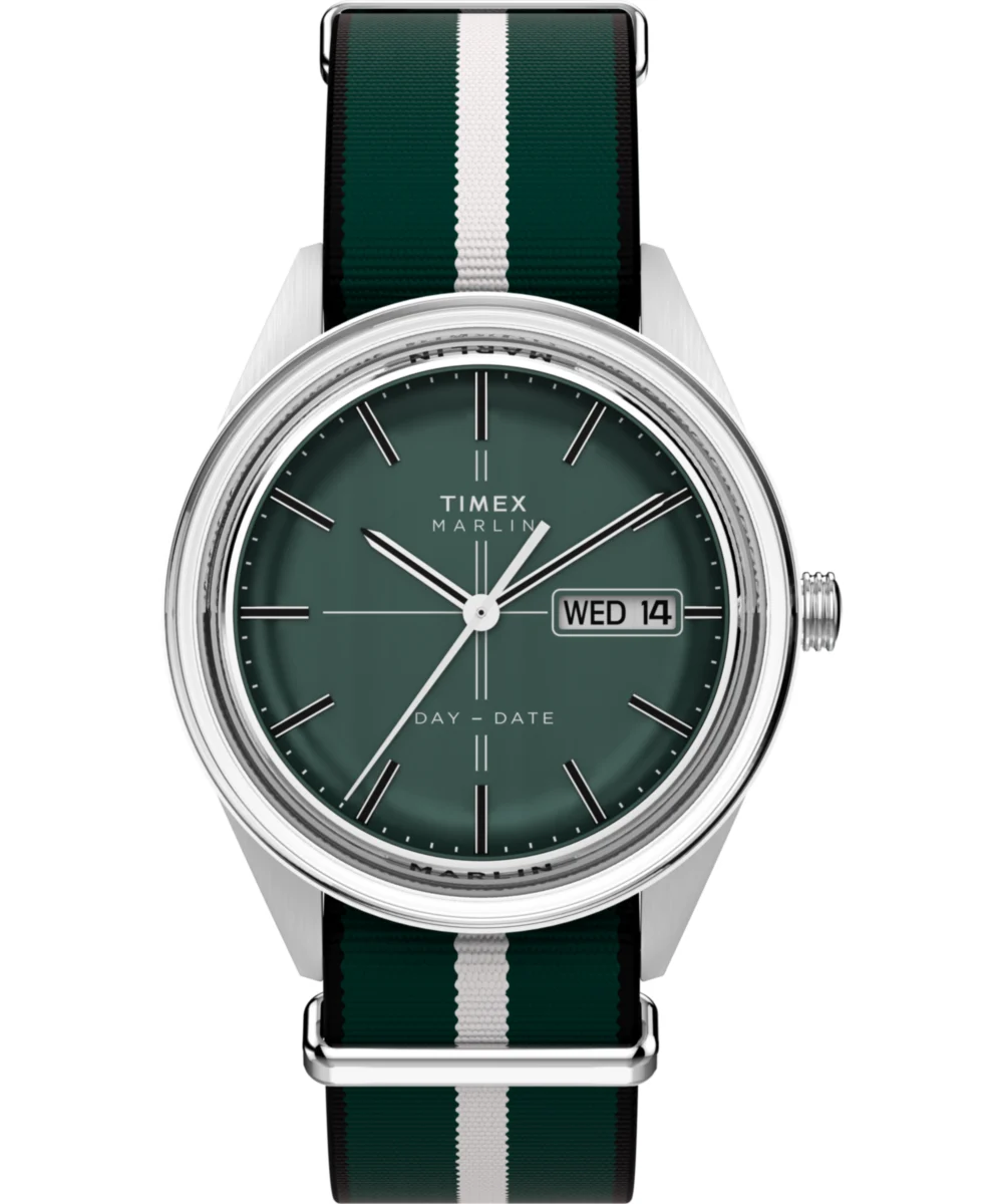 Timex Marlin® Jet Quartz 38mm Fabric Strap Watch TW2Y37500 38 mm kol saati