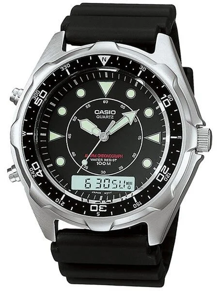 Casio Analog-Digital Dual Time Watch with Alarm and Stopwatch #AMW-320R-1EV 46 mm kol saati