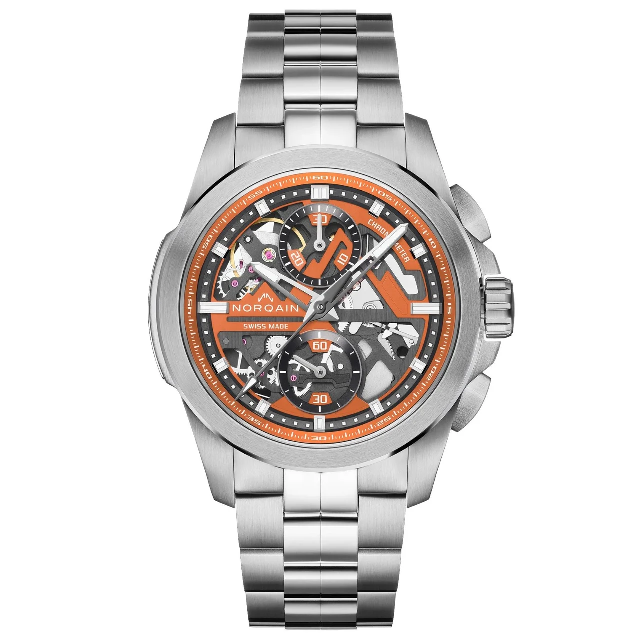 Norqain Independence Skeleton Chrono 42mm N3200.40S01.O01.S01 42 mm kol saati