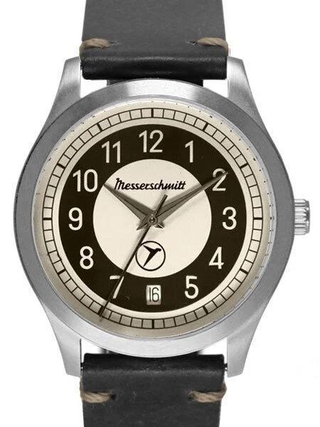 Messerschmitt Retro Dial Quartz Watch with 38mm Case #KR201-S kol saati