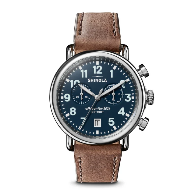 Shinola The Runwell S0120194490-1-MdntBlu-41-USA kol saati