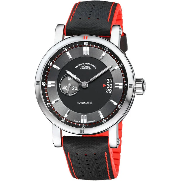 Muhle Glashutte Mühle Glashütte Teutonia Sport II Black Dial M1-29-73-LK kol saati