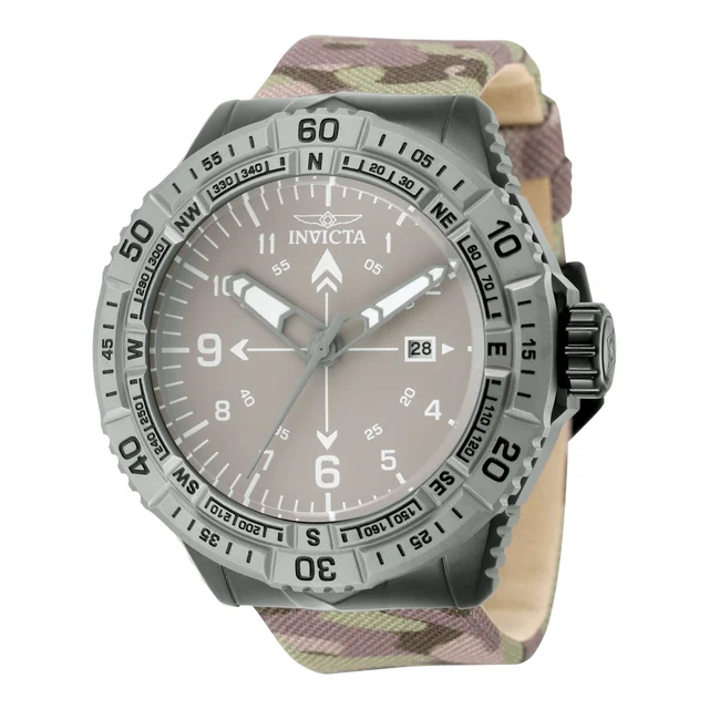Invicta Coalition Forces Watch - 49mm. Camouflage. Green. Tan (49512) kol saati