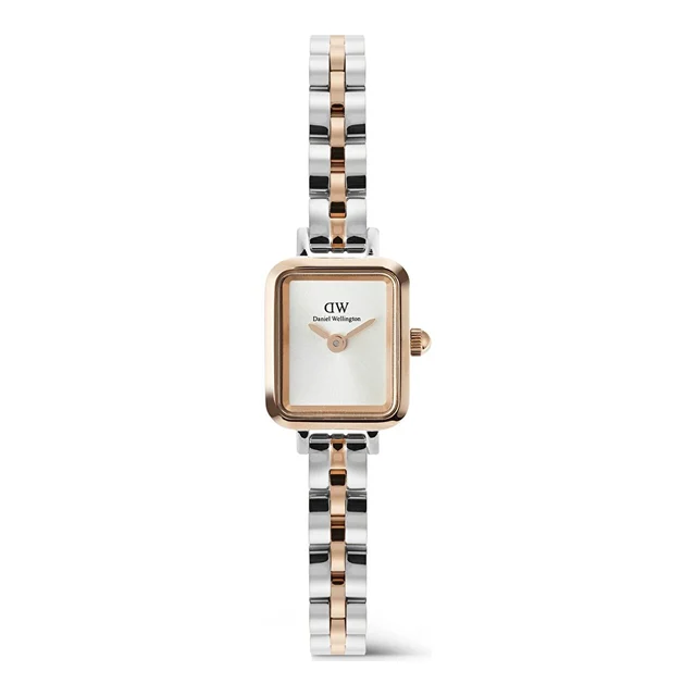 DANIEL WELLINGTON Quadro Mini 3-Link Two Tone Rose G DW00600926 kol saati