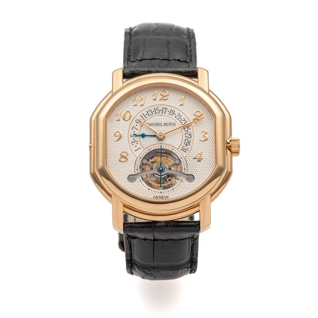 Daniel Roth DANIEL ROTH, REF. 196.X.40, TOURBILLON, RETROGRADE DATE kol saati