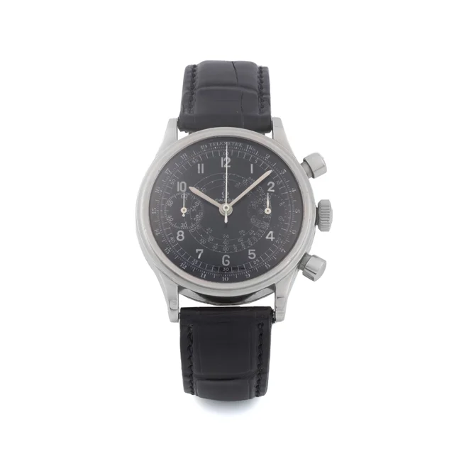 OMEGA OMEGA, REF. 2077 33.3 CHRO, BLACK DIAL OVERSIZE, STEEL kol saati
