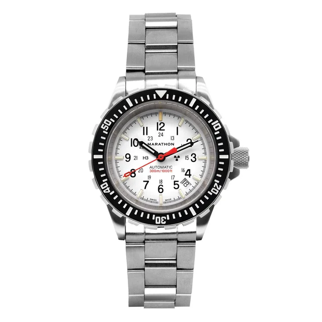 Marathon Swiss Made, GSAR Arctic Edition Automatic Military Divers Watch with Sapphire Cry