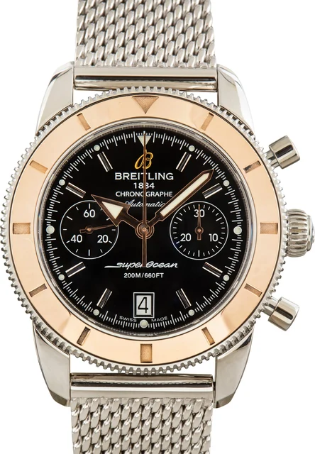 Breitling BREITLING, REF. U23370, SUPEROCEAN HERITAGE CHRONOGRAPH, STEEL AND GOLD kol saat
