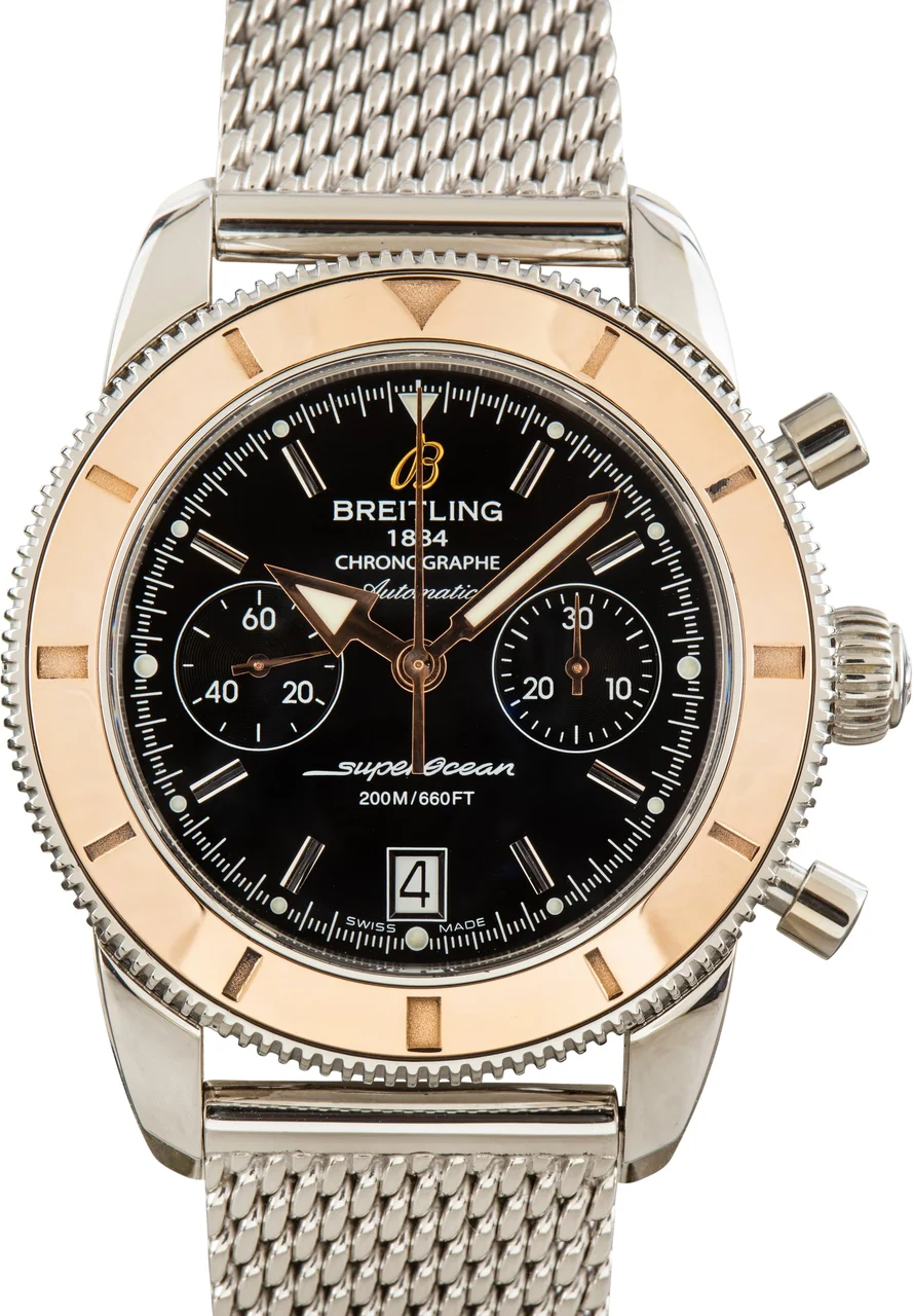 Breitling BREITLING, REF. U23370, SUPEROCEAN HERITAGE CHRONOGRAPH, STEEL AND GOLD 44 mm kol saati