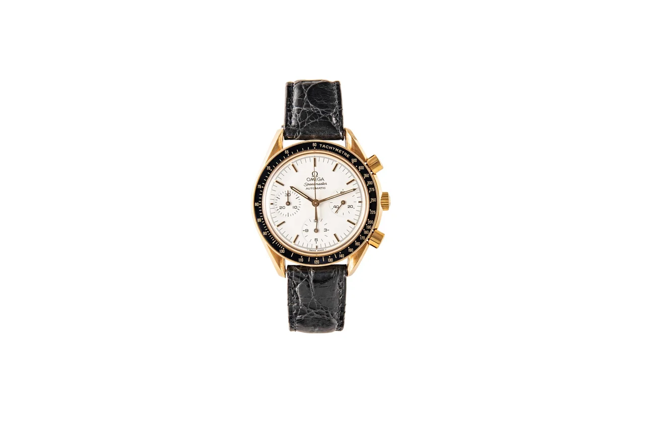 OMEGA OMEGA, REF. 175.0032-175.0033, SPEEDMASTER AUTOMATIC, YELLOW GOLD kol saati