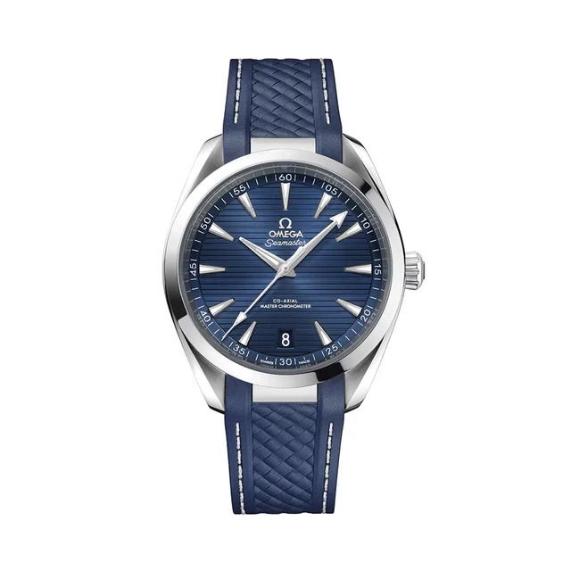 OMEGA Seamaster Aqua Terra 150M 41mm - Blue on Rubber Strap O22012412103007 kol saati