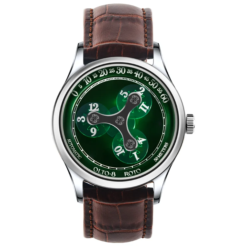 OLTO-8 Roto Wandering Hour V4-1818-L07 39 mm kol saati