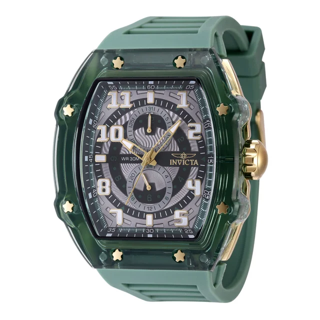Invicta Racing Cyclone Watch - 48.5mm, Green (48710) kol saati