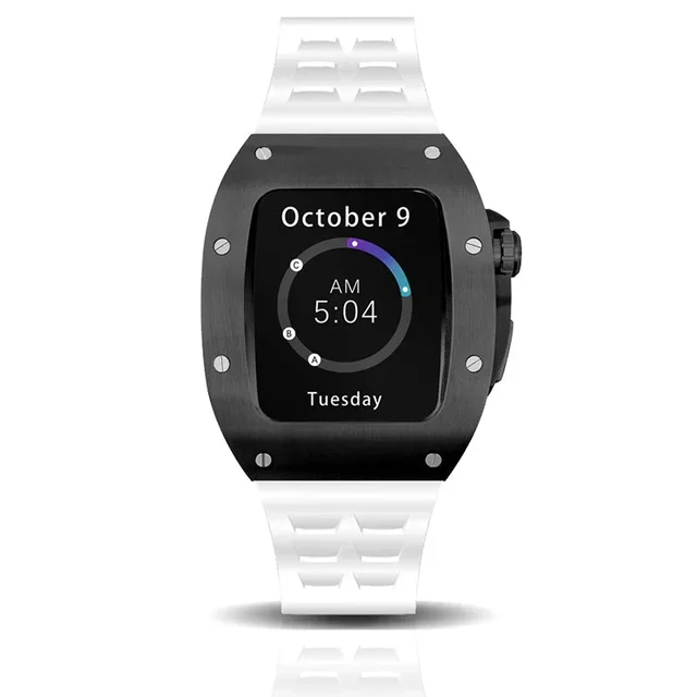ASOROCK WATCHES black/white Smartwatch Sports case kol saati
