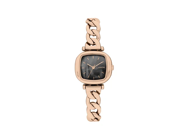 Komono Moneypenny Revolt Rose Gold Black KOM-W1238 kol saati