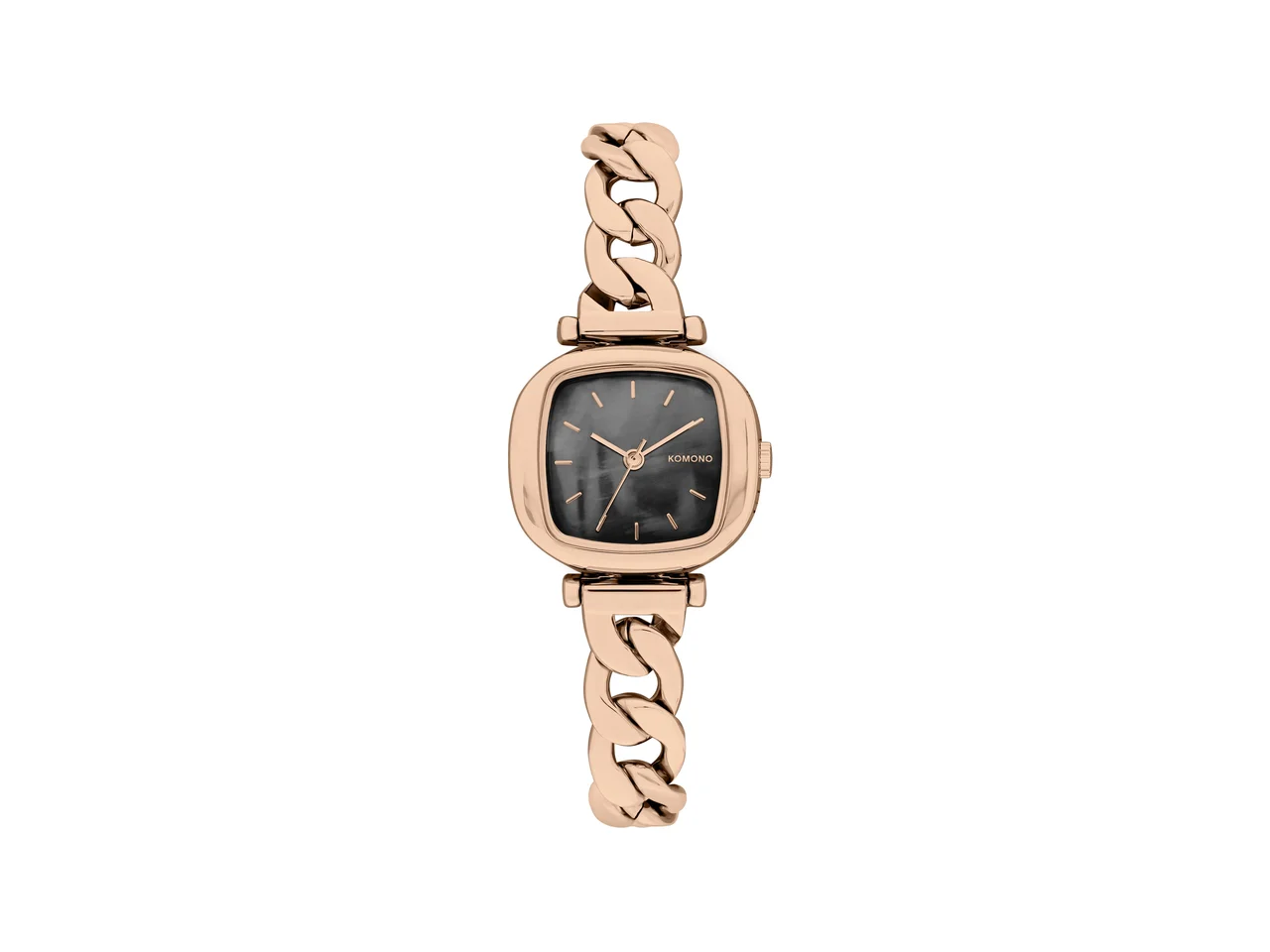 Komono Moneypenny Revolt Rose Gold Black KOM-W1238 kol saati